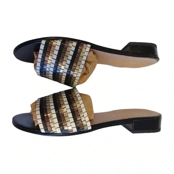 Bella Vita Eli- Italy Woven Slide Sandals  Size 7.5 - Picture 8 of 10